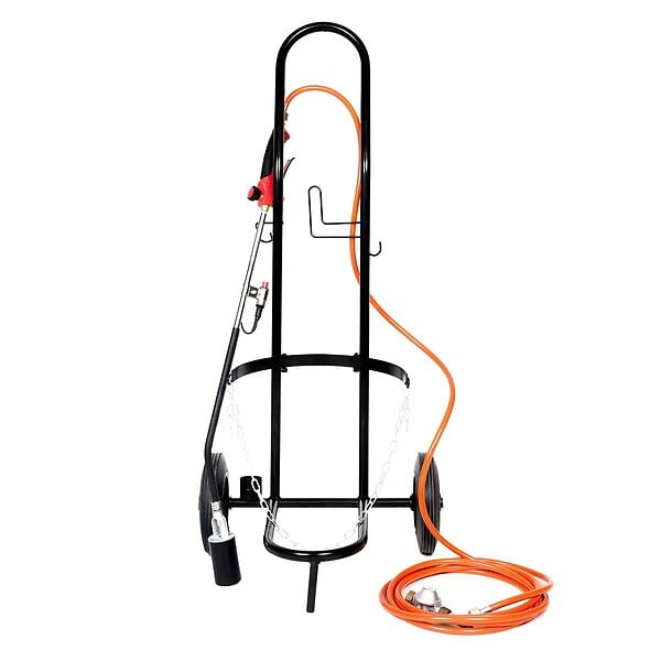 PROWELTEK - Desherbeur thermique à gaz Tuyau 5m Bruleur 50 mm Détendeur Propane Chariot à roues Allumage piezo Proweltek - large