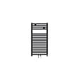 THERMOR - Sèche-serviettes eau chaude Riva 4 étroit 314W raccordement central noir - THERMOR - 471620 - vignette