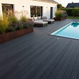 MCCOVER - PACK 1 m² lame de terrasse composite Maxima - Gris anthracite, L : 360 cm, l : 14 cm, E : 22mm - vignette