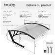 TECTAKE - Garage pour tondeuse robot DOMUS, résistant aux intempéries, 81 x 100 x 48 cm blanc transparent - vignette