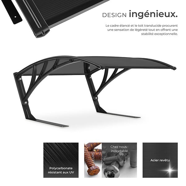 TECTAKE - Garage pour tondeuse robot DOMUS, résistant aux intempéries, 81 x 100 x 48 cm noir - large