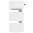 ATLANTIC - Radiateur sèche-serviettes connecté Amarilis mât à droite 650W blanc/gris - ATLANTIC - 862575 - vignette