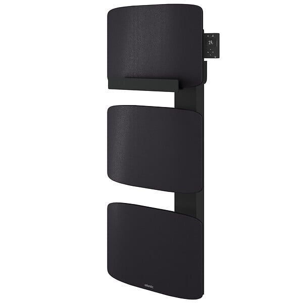 ATLANTIC - Radiateur sèche-serviettes connecté Amarilis mât à droite 650W gris/noir - ATLANTIC - 862576 - large