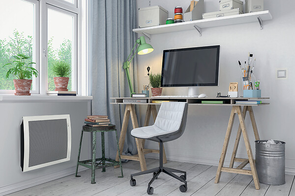 ATLANTIC - Radiateur digital détection Abelia horizontal 300W blanc - ATLANTIC - 612611 - large