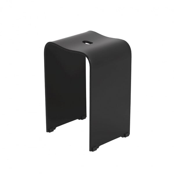 SWISS AQUA TECHNOLOGIES - Swiss Aqua Technologies Tabouret de salle de bain PMR antidérapant – sécurité et autonomie - noir, PMR (SATSTOLPLASTC) - large