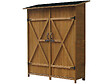 HABITAT ET JARDIN - Armoire de jardin "Espacio" - 140 x 49 x 162 cm - Marron - vignette