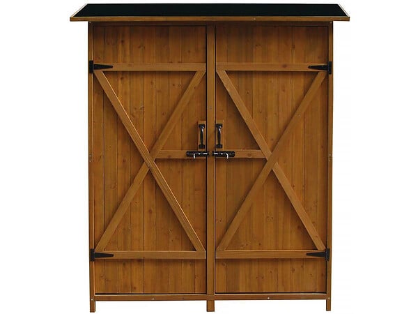 HABITAT ET JARDIN - Armoire de jardin "Espacio" - 140 x 49 x 162 cm - Marron - large