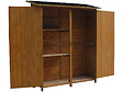 HABITAT ET JARDIN - Armoire de jardin "Espacio" - 140 x 49 x 162 cm - Marron - vignette