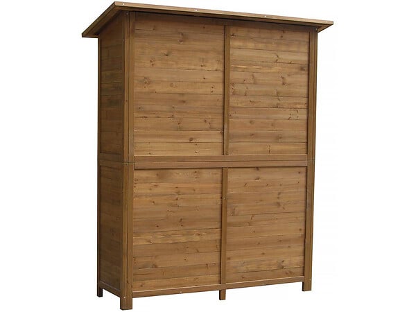 HABITAT ET JARDIN - Armoire de jardin "Espacio" - 140 x 49 x 162 cm - Marron - large
