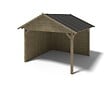 ALTANKA - Pergola de jardin 4.04x4.04m avec panneaux - traité - ALT125 - vignette