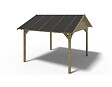 ALTANKA - Pergola de jardin 4.04x4.04m avec panneaux - traité - ALT125 - vignette