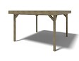 ALTANKA - Pergola de jardin 4.04x4.04m avec panneaux - traité - ALT135 - vignette