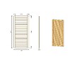ALTANKA - Pergola de jardin 4.04x4.04m avec panneaux - traité - ALT132 - vignette