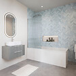 DURAVIT - Baignoire droite D-Code 170 x75 cm + Pare bain gauche AURYS Raywall chromé version gauche - vignette