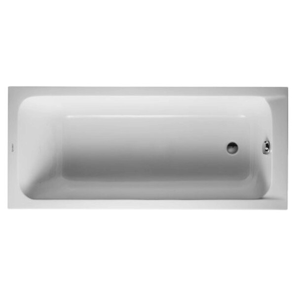 DURAVIT - Baignoire droite D-Code 170 x75 cm + Pare bain gauche AURYS Raywall chromé version gauche - large