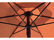 HABITAT ET JARDIN - Table et chaises de jardin avec parasol en métal "Convivia" - 6 places - Terracotta - vignette