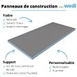 WEDI - Pack 3 panneaux de construction 125 x 60 x 0,6 cm + colle à carrelage universelle 320 - vignette