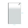 AURLANE - Paroi de douche 120x200cm - Verre degrade blanc effet brume - Encadrement noir mat - NEPHELIE - vignette