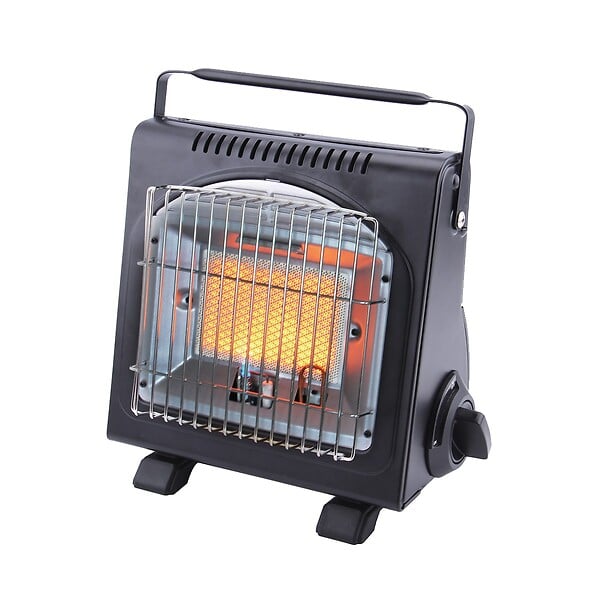 INTEC - Chauffage à gaz portable 1700W Céramique + 8 Cartouches gaz Allumage Piezo Thermocouple ODS Camping Pêche INTEC - large