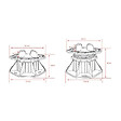 MCCOVER - Lot de 216 plots réglables 50 à 80 mm dalle et carrelage Noir - vignette