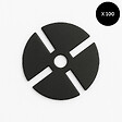 MCCOVER - Cale amortisseur anti bruit 78 mm par 100 pcs pour plot McCover Noir - vignette