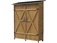 HABITAT ET JARDIN - Armoire de jardin "Espacio"- 140 x 49 x 162 cm - Marron - vignette