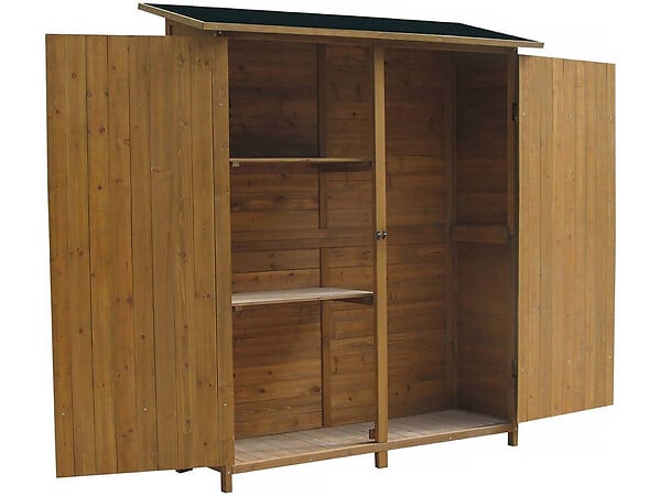 HABITAT ET JARDIN - Armoire de jardin "Espacio"- 140 x 49 x 162 cm - Marron - large