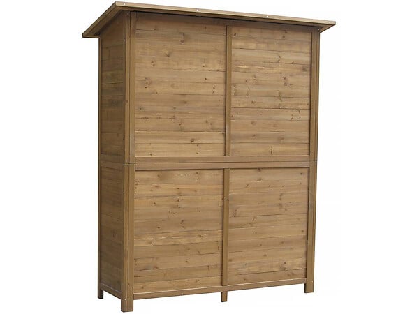 HABITAT ET JARDIN - Armoire de jardin "Espacio"- 140 x 49 x 162 cm - Marron - large