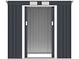 HABITAT ET JARDIN - Abri de jardin métal monopente "Austin" 2,43 m2 - Gris - vignette