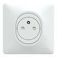 SCHNEIDER ELECTRIC - Lot de 5 prises 2P+T affleurant - Ovalis - Blanc - 16A - vignette
