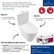 VILLEROY ET BOCH - WC à poser compact sans bride sortie horizontale  Avento avec abattant frein de chute et SlimSeat + Nettoyant - vignette