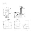 VILLEROY ET BOCH - WC à poser compact sans bride sortie horizontale  Avento avec abattant frein de chute et SlimSeat + Nettoyant - vignette