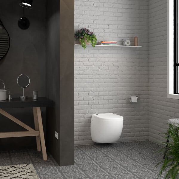 WATERMATIC - WC broyeur suspendu W40SP Silence avec abattant - large