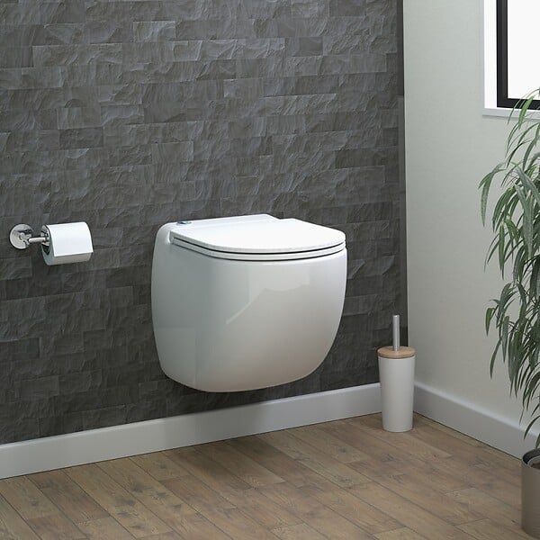WATERMATIC - WC broyeur suspendu W40SP Silence avec abattant - large