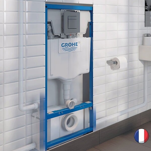 WATERMATIC - Broyeur WC adaptable Waterwall avec bâti support GROHE - large
