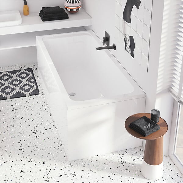 VILLEROY ET BOCH - Baignoire droite 170 X 80  Architectura acrylique - large