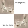 JACOB DELAFON - Baignoire bain douche Malice, version droite Blanc brillant 170 x 90 - vignette