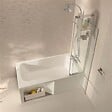 JACOB DELAFON - Baignoire bain douche Malice, version droite Blanc brillant 170 x 90 - vignette