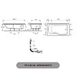 JACOB DELAFON - Baignoire bain douche Malice, version droite Blanc brillant 170 x 90 - vignette