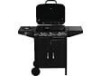 HABITAT ET JARDIN - Barbecue gaz "Festa 4" - 4 brûleurs dont 1 latéral - 10.5kW - Noir - vignette