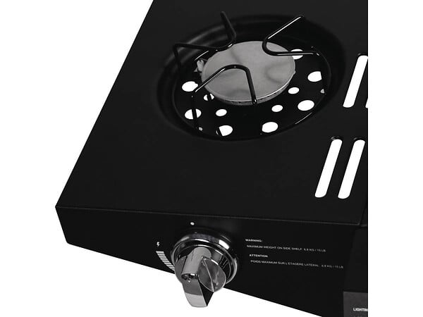 HABITAT ET JARDIN - Barbecue gaz "Festa 4" - 4 brûleurs dont 1 latéral - 10.5kW - Noir - large