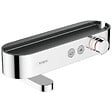HANSGROHE - ShowerTablet Select Mitigeur thermostatique bain/douche 400 avec tablette et bec déverseur rotatif, Chrome (24340000) - vignette