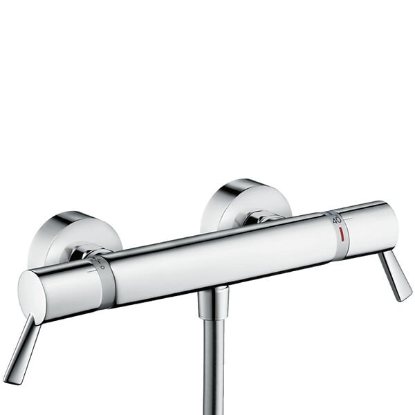 HANSGROHE - Ecostat Comfort Care Mitigeur PMR Thermostatique de douche avec Limiteur de température réglable, Chrome (13117000) - large