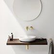GROHE - Mitigeur mural lavabo Essence Taille L Cool Sunrise Brossé + corps encastré - vignette