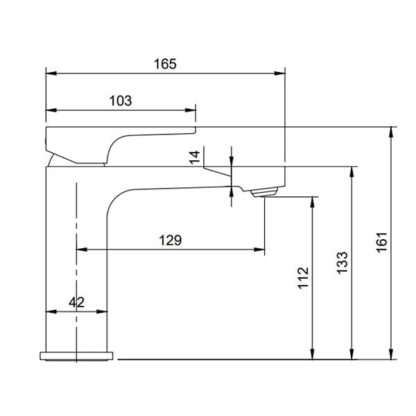VILLEROY & BOCH - Architectura Mitigeur Monocommande de Lavabo  , Or brossé (TVW12500400076) - large