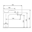 VILLEROY & BOCH - Architectura Mitigeur Monocommande de Lavabo  , Or brossé (TVW12500400076) - vignette
