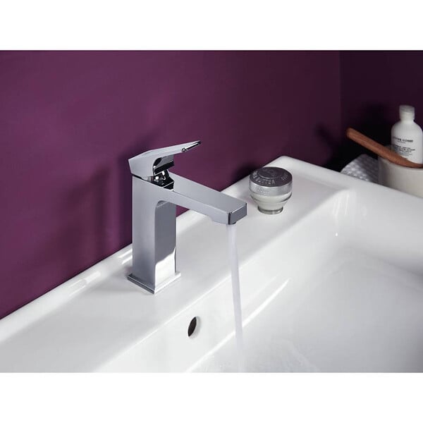 VILLEROY & BOCH - Architectura Square Mitigeur Monocommande de lavabo, Chrome (TVW12500400061) - large