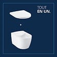 GROHE - Start Round 36,8 x 54,3 cm WC suspendu avec abattant SoftClose, Rimless, blanc (G103848SH00) - vignette