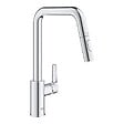GROHE - START DN15 Mitigeur monocommande d'évier  avec douchette extractible ,Bec mobile, 2 Jets, Chrome (30631000) - vignette