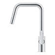 GROHE - START DN15 Mitigeur monocommande d'évier  avec douchette extractible ,Bec mobile, 2 Jets, Chrome (30631000) - vignette